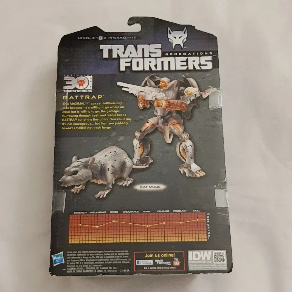 Transformers Generations Thrilling 30 Deluxe Class RATTRAP MAXIMAL 2014 SEALED